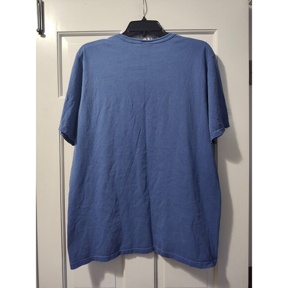 Champion Short Sleeve Algodon Faded Blue T-Shirt Size Adult Large Fast Shipping - Picture 3 of 11